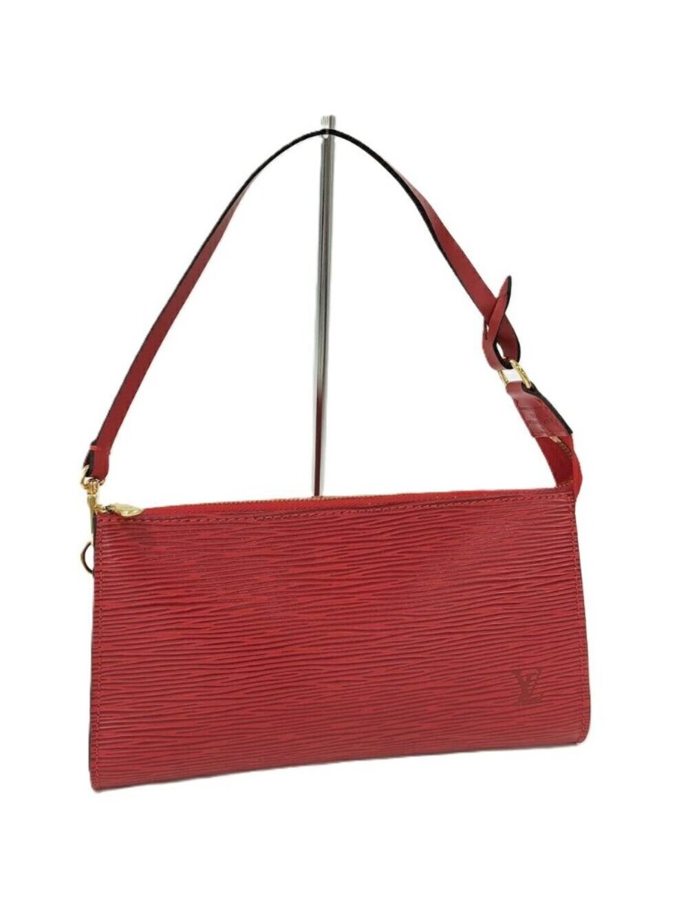 Louis Vuitton Pochette Epi Castilian Red Handbag